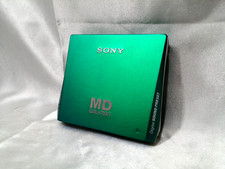 SONY MZ-E75 Portable MD Walkman Player Green Digital Sound Preset Tested Japan