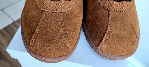 MENS RETRO VINTAGE DIADORA TOKYO MUSTARD SUEDE/BLACK TRAINERS UK 8 - Picture 20 of 24