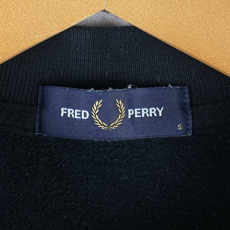 Camisa de Rugby Fred Perry De Colección Para Hombre Camiseta de Lujo Clásica Manga Larga Y2K Talla S Foto 4 de 4