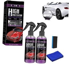 2PCS 3 in 1 high Protection Quick Coating Spray, Fast fine Scratch Repair,
