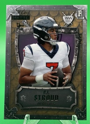 2023 WILD CARD CJ STROUD ROOKIE GOLD CHASE WEEKEND WARRIOR  14/25 HOUSTON TEXANS