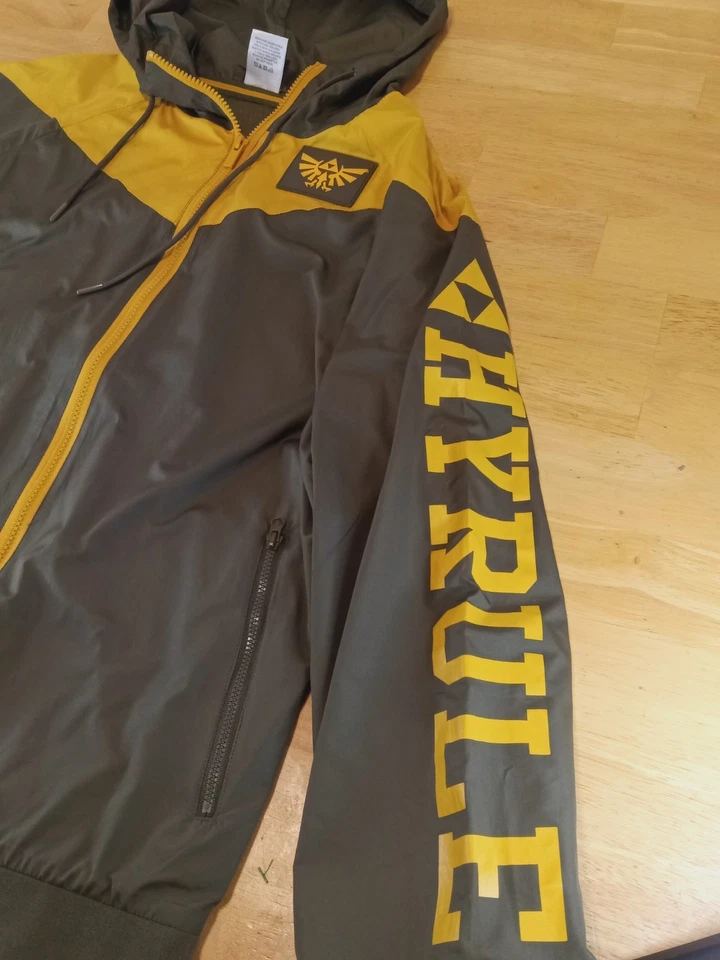 Legend Of Zelda Link Windbreaker caixa almoço exclusivo unissex tamanho médio novo sem etiquetas - Imagem 2 de 4
