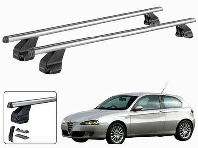 BARRE PORTATUTTO PORTAPACCHI TETTO PER ALFA ROMEO 147 3 PORTE 2000-2010 MENABO