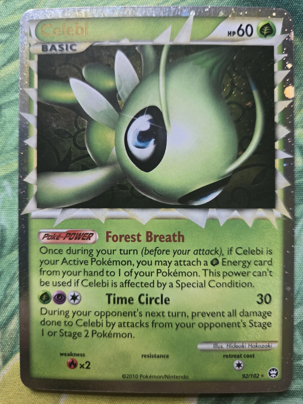 Celebi Prime - HGSS4: Triumphant (TM - 92/102) Ultra Rare Holo Pokemon Card LP 1