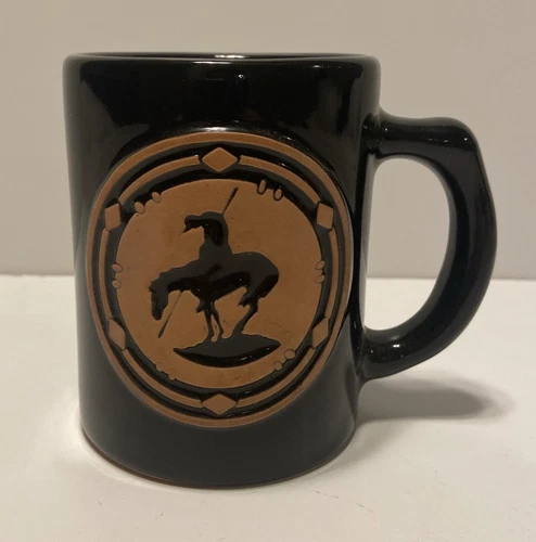 Frankoma Black Coffee Mug End of the Trail