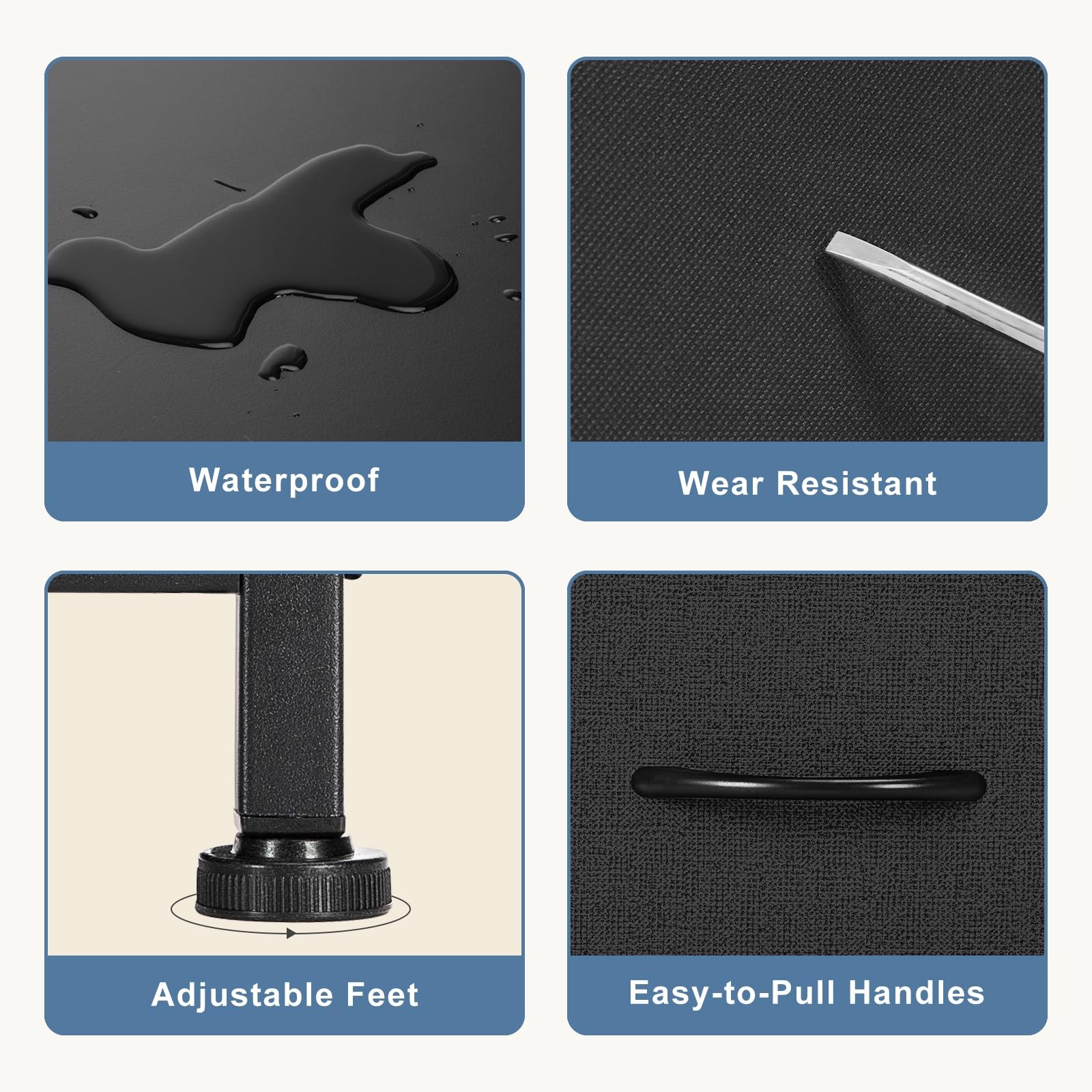 DUMOS Dresser for Bedroom Storage Organizer with 9 Drawers Chest of Drawers w...