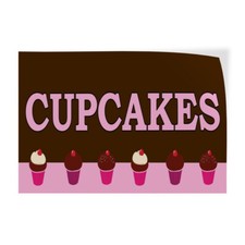 Decal Stickers Cupcakes Bakery Business Advertisement Vinyl Store Sign Label