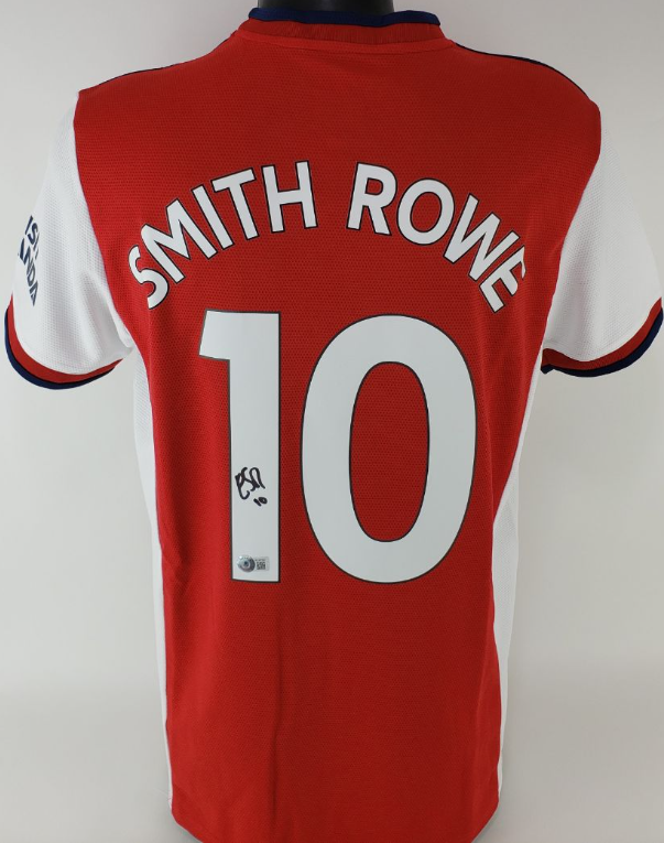 FILA Emile Smith Rowe firmato Arsenal F.C. autografato Maglia calcio Adidas (Beckett)