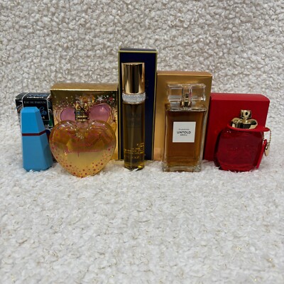 (5) PIECE ASSORTED PERFUME LOT *PLEASE READ DESCRIPTION* FLORAL FRUITY