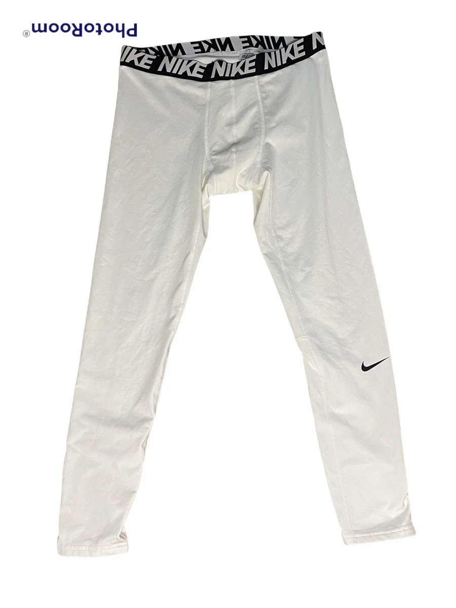 NWT $55 Nike Thermal Dri-Fit Compression Tights Pants 748868-100 White 2XL  XXL