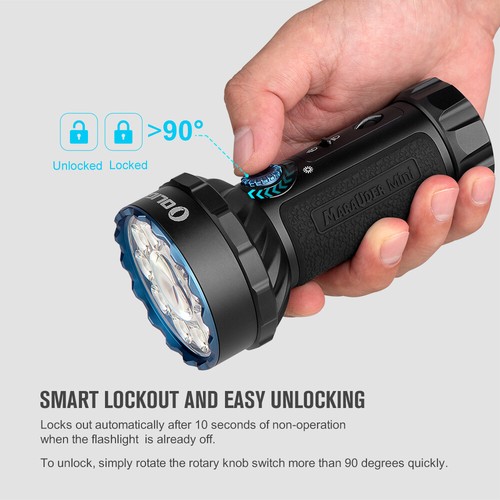 OLIGHT Marauder Mini 7000 Lumens Bright Flashlight Powerful RGB Torch - Picture 8 of 18