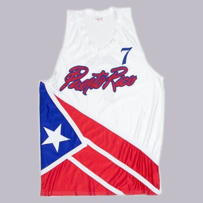 2004 Arroyo #7 Casiano #5 Team Puerto Rico Basketball Jersey Sewn Custom S-6XL