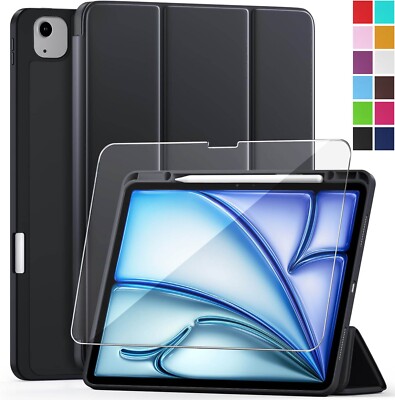 Lonfeid Stifthalter Hülle + 9H Hartglas iPad Air 13 M4 M3 M2 (2026/2025/2024)