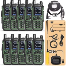 Baofeng UV-21 Pro V2 Tri-Band Walkie Talkies Long Range Transceiver Ham Radio US