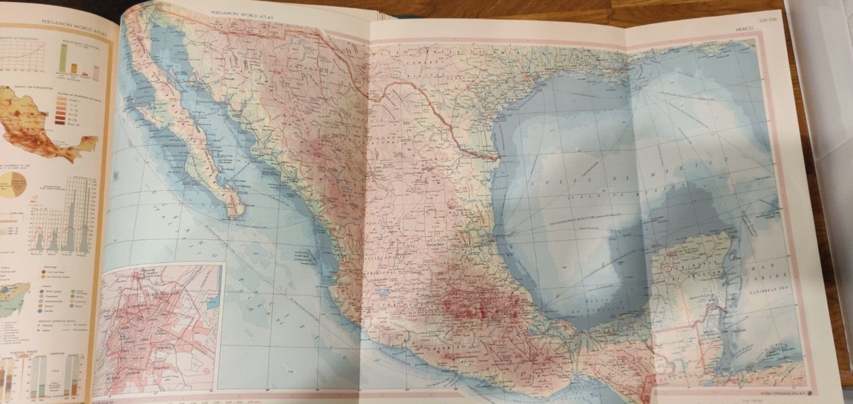 Pergamon World Atlas 1968. Oxford, London, New York, Toronto