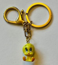 Tweety Bird 3D charm pendant 7/8 of 1" key chain keyring clip on purse backpack