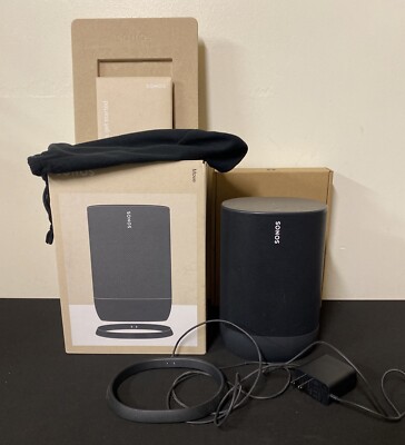 Sonos Move Portable Bluetooth Smart Speaker Black With Original Packaging Works