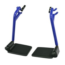 Blue Footrests for the Drive Medical Expedition Transport Chair Set of 2 