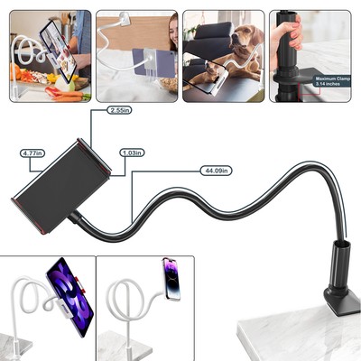 Flexible Lazy Bracket Cell Phone Stand Holder Car Bed Mount For iPhone Samsung