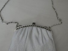 Vintage Brand Silver with Chain Strap Evening Purse Shoulder Bag