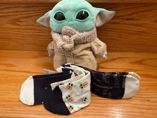 Star Wars Mandalorian 3 Pairs Trainer Socks For Kids Size (6-10) - Picture 6 of 7