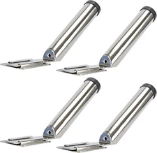 4PCS Stainless Steel Fishing Rod Holder Slide Mount 30 Degree Boat Rod Holder