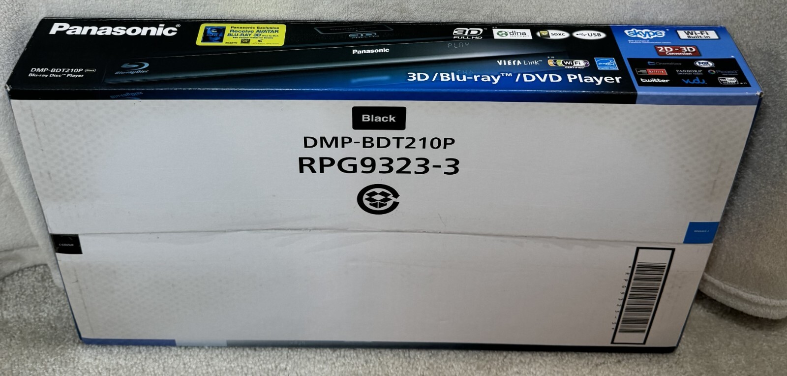 Panasonic DMPBDT210 Full HD 3D BluRay Player With Remote eBay