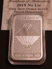 Silver Shield 1oz Proof - No Lie Proof Bar - COA
