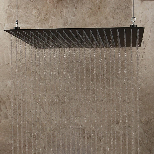 20" Square Black Rainfall Shower Heads Ceiling Mounted Stainless Steel Mixer Tap
Opens in a new wind