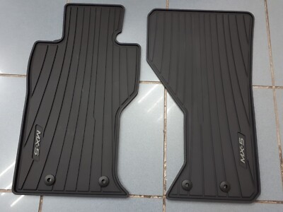 Tappetini Gomma Anteriori Per Mazda MX-30 (2020+) - Set 2 Pezzi, Su Misura, Bordo 10 Mm - 2
