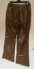 Shein Brown Faux Leather Pants Size 4 Or Small Bootcut  Flare Style — photo 3