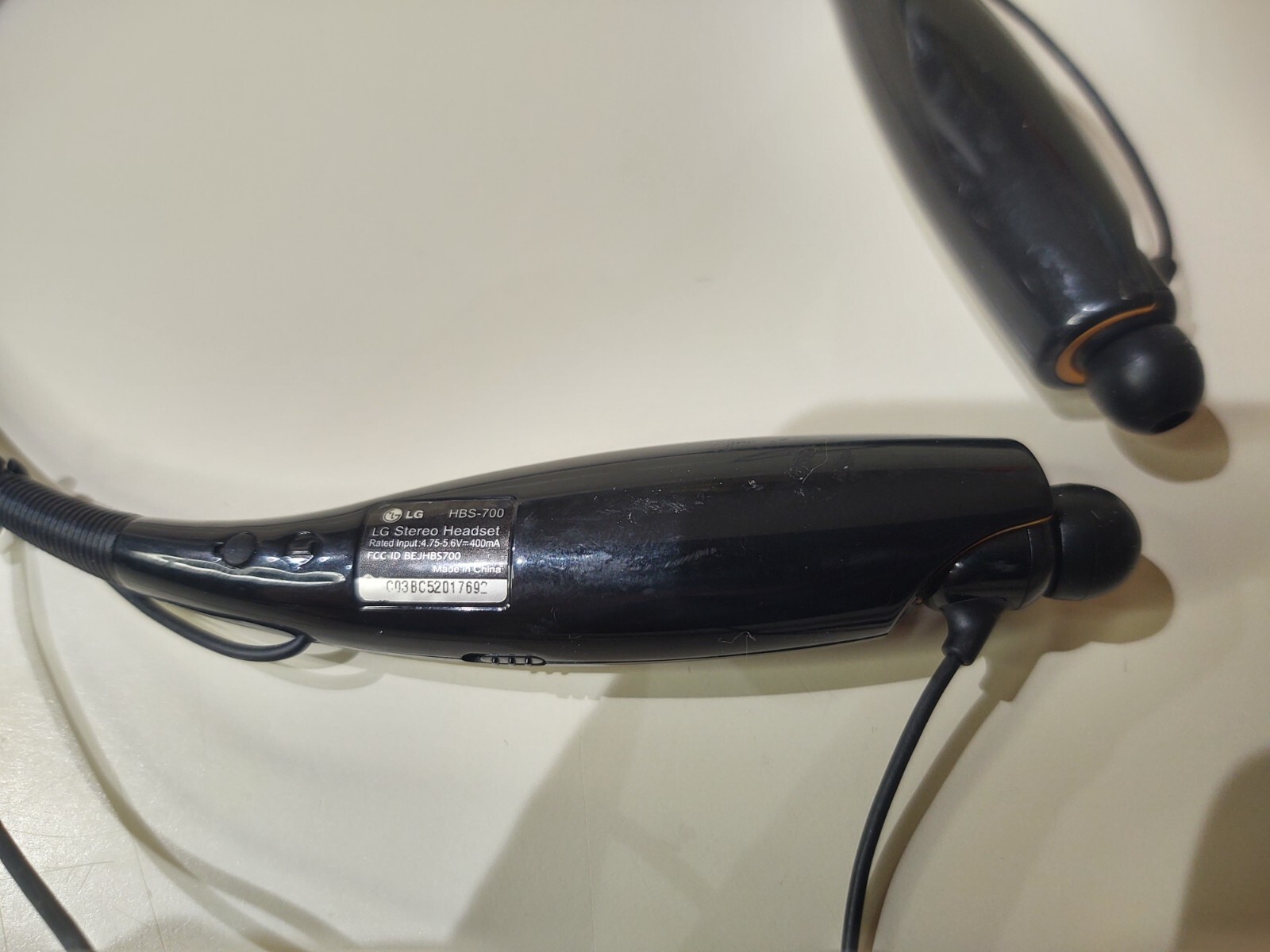LG TONE HBS-700 Bluetooth Wireless Stereo Headset Black - New earpads