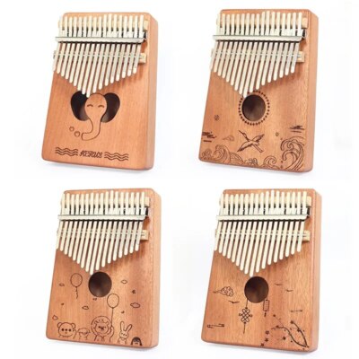 17 Key Portable Finger Piano for Kids and Adult Beginners Kalimba Thumb Piano