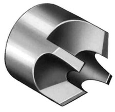 Made in USA 1/4" Cutter Head Diam, 1/8" Pilot Hole Diam, Solid Carbide Revers...