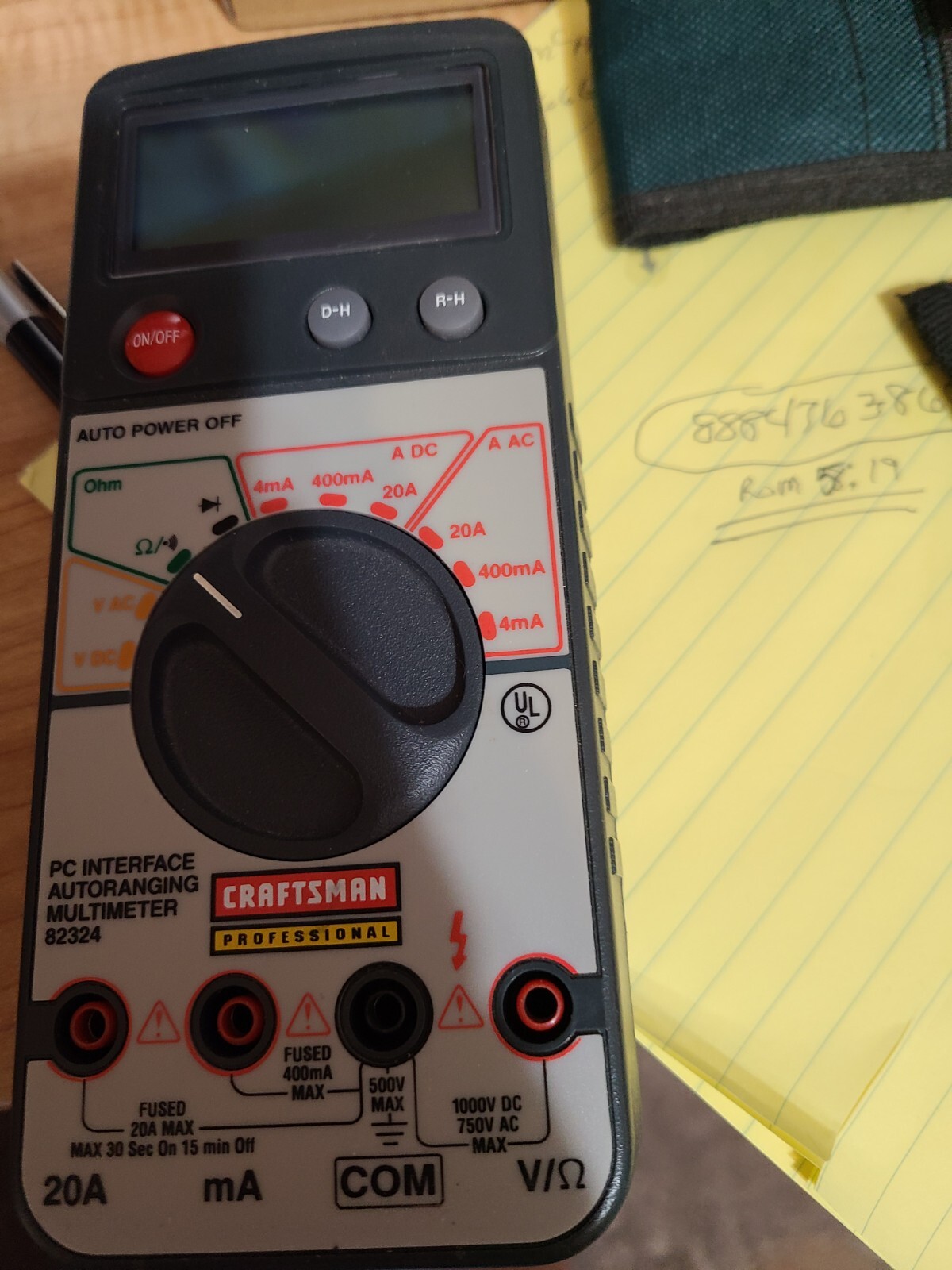 Multimeter Intrface Craftsman Professional PC Interface AutoRanging Multimeter 82324