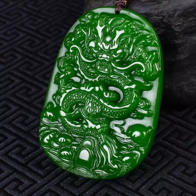 Jade amulet best sale necklace