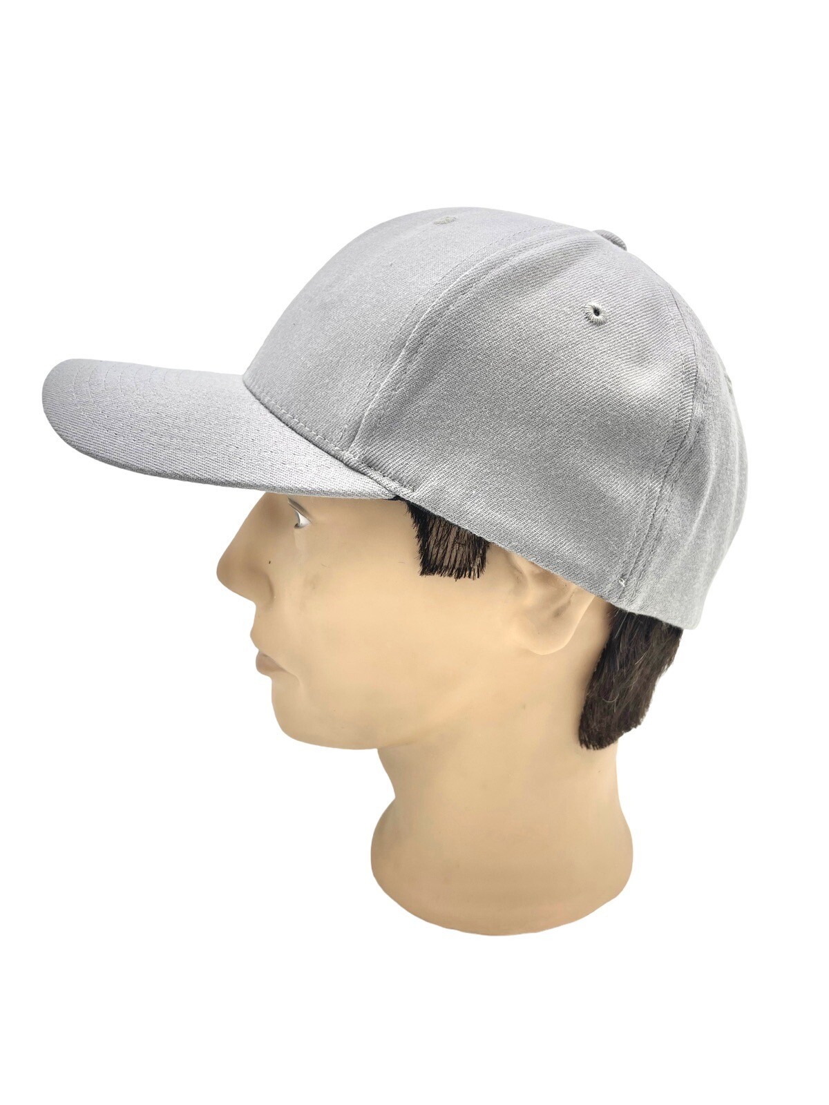 Solid Light Gray Hat Baseball Cap Flexfit L/XL Li… - image 5