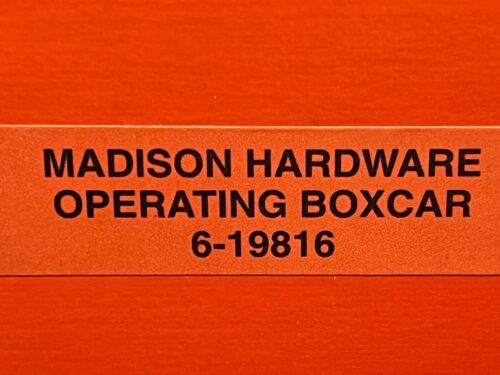 LIONEL MADISON HARDWARE OPERATING BOX CAR 6-19816 - Picture 3 of 3