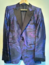 TOM FORD AGATE PURPLE TUXEDO JACKET 50 R