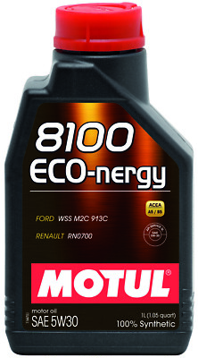102782 Motul 8100 ECO-NERGY 5W30 100% Synthetic Performance Engine Oil (1 Liter)