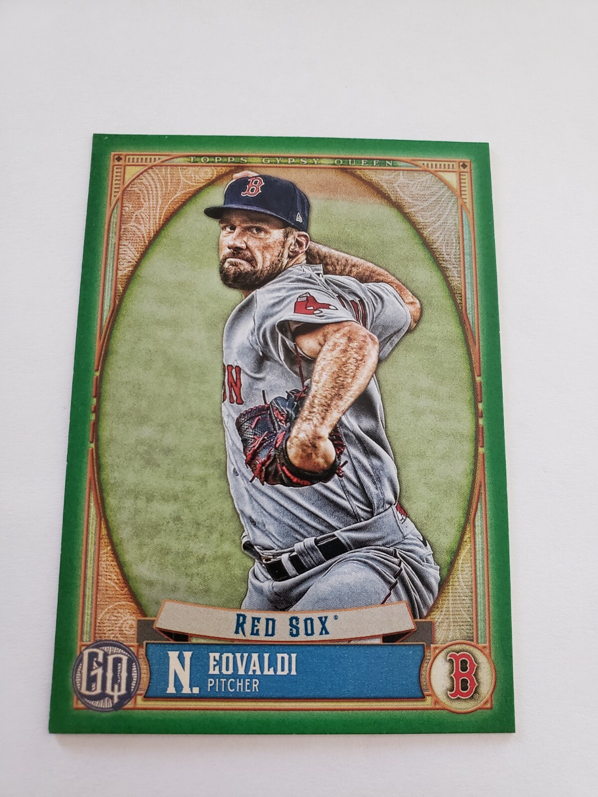 Nathan Eovaldi 2021 Topps Gypsy Queen Green Parallel Card #167