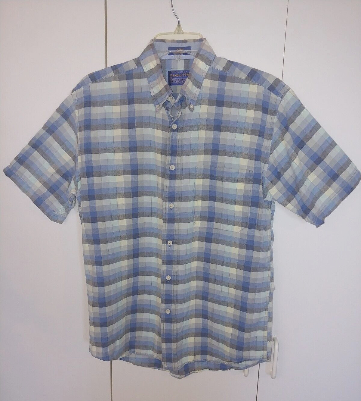 PENDLETON MEN'S SS PLAID BUTTON-DOWN 100% COTTON … - image 1