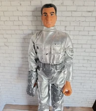 M & C Toys Power Team Astronaut Man Rare HTF  Vintage 12in Action Male Figure