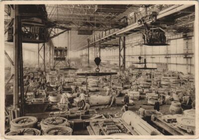 CPA AK ESSEN Kruppsche Gussstahlfabrik LITHO GERMANY (990025)