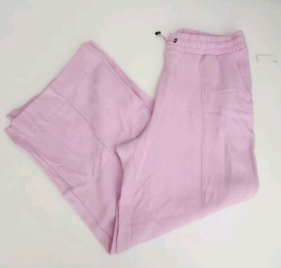 CORE IO  Women's Oversized Relaxed Fit Fleece Pull on Cotton Jogger Pink L
