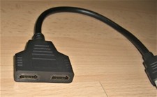 10" HDMI Splitter 1 In 2 Out Cable Adapter Multi Display Duplicator Full HD 1080