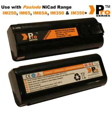 2 xPro Series batteries 6v Compatible withr paslode im350/350+/65/65A 002