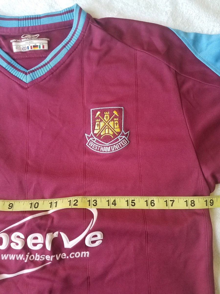 West Ham United 2003-2005 REEBOK Jobserve Home Shirt Jerse