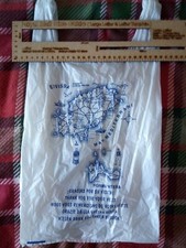 Vintage Eivissa (Ibiza) 'Gracias por su visita' Plastiktragetasche. Retro!