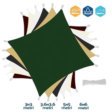 Tenda a vela QUADRATA ombreggiante telo sole ombra giardino PARASOLE 3 5 6 mt